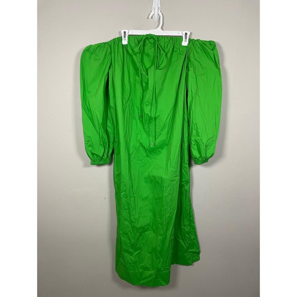 Simon Miller Oleander Cotton Blend Halterneck Midi Dress In Green Size Medium